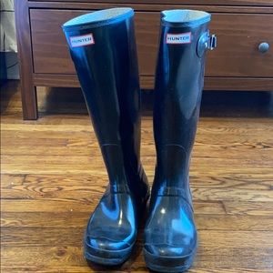 Hunter Tall Black Rainboots